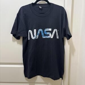Vintage 1992 NASA T Shirt Mens L Space Galaxy Style Screen Stars Best Made USA